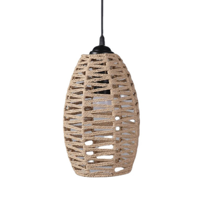 Lanterne <span class=keywords><strong>en</strong></span> <span class=keywords><strong>corde</strong></span> de papier naturelle et écologique, tissée à la main, pour restaurant, maison d'hôtes, restaurant de hot <span class=keywords><strong>pot</strong></span>, abat-jour tissé - Product Image 4