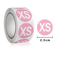 Étiquettes autocollantes pour vêtements, modèles de tailles de chaussures et de casquettes, étiquettes circulaires personnalisables