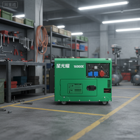 Générateur mobile 10KVA 5KW XGY-10 monophasé 400V/230V/220V 50/60Hz 24V DC, démarrage à froid, refroidissement par eau, 1800 tr/min, haute efficacité, AVR