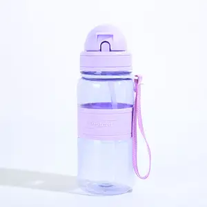 Individualisierte Plastik-Wasserflasche mit Logos tragbare transparente Plastikflasche