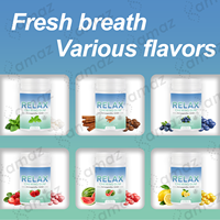Amaz OEM ODM Chewing-gum relaxant saveur menthe 60 unités avec GABA L-Théanine Mélisse Adieu le stress Complément alimentaire