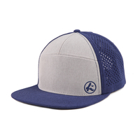 Casquette OEM de haute qualité personnalisée à 7 panneaux en caoutchouc avec logo Casquette résistante à l'eau découpée au laser avec trou perforé