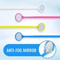 SJ Instrument dentaire jetable, miroirs buccaux d'examen dentaire, plastique buccal coloré, miroir buccal dentaire OEM vente en gros