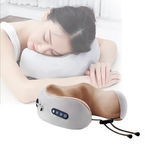 Portátil inalámbrico en forma de U cuerpo amasado calefacción eléctrica cuello masajeador almohada con precio de fábrica - Product Image 1