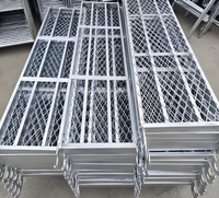 Planche de chantier en acier galvanisé, treillis diamanté, métal expansé, antidérapante, robuste, pour la construction, vente en gros Chine
