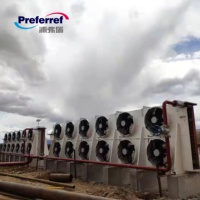 Condenseur monophasé à refroidissement par air avec pompe, système de refroidissement adiabatique à eau-glycol, système de refroidissement à fluide sec