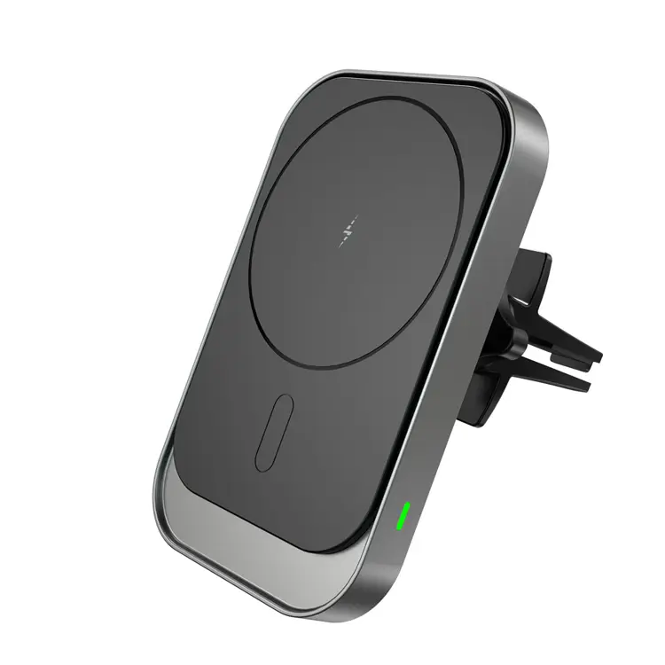 New Desgin Qi 15w Fast Wireless Charger Magnetic Car Phone Holder Wireless Charger For Iphone 13 max /13pro/13/Iphone12