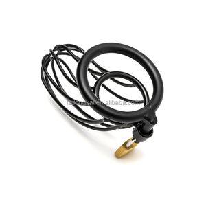 DongKai, superventas, 3 <span class=keywords><strong>tipos</strong></span> <span class=keywords><strong>de</strong></span> tamaño, jaula <span class=keywords><strong>de</strong></span> Metal masculina, juguete sexual para adultos, anillo sexual <span class=keywords><strong>de</strong></span> amor masculino, jaula <span class=keywords><strong>de</strong></span> castidad, bloqueo para hombres, juego BDSM - Product Image 3