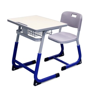 Meubles d'école en métal durables de style moderne, tables et chaises pour l'extérieur, salon, salle de classe, pupitres pour étudiants - Product Image 1