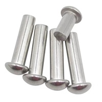 Rivet rond à tête champignon en acier inoxydable DIN 660 304, rivet plein