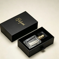 Emballage de luxe personnalisé pour flacon de parfum avec tiroir coulissant 50 ml 100 ml, boîte cadeau pour huile essentielle, bougie parfumée, cosmétique