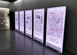 Exhibición de muestras de pared sin marco Fotografía LED Exhibición de pared Soporte Caja de luz LED de tela retroiluminada de aluminio - Product Image 6