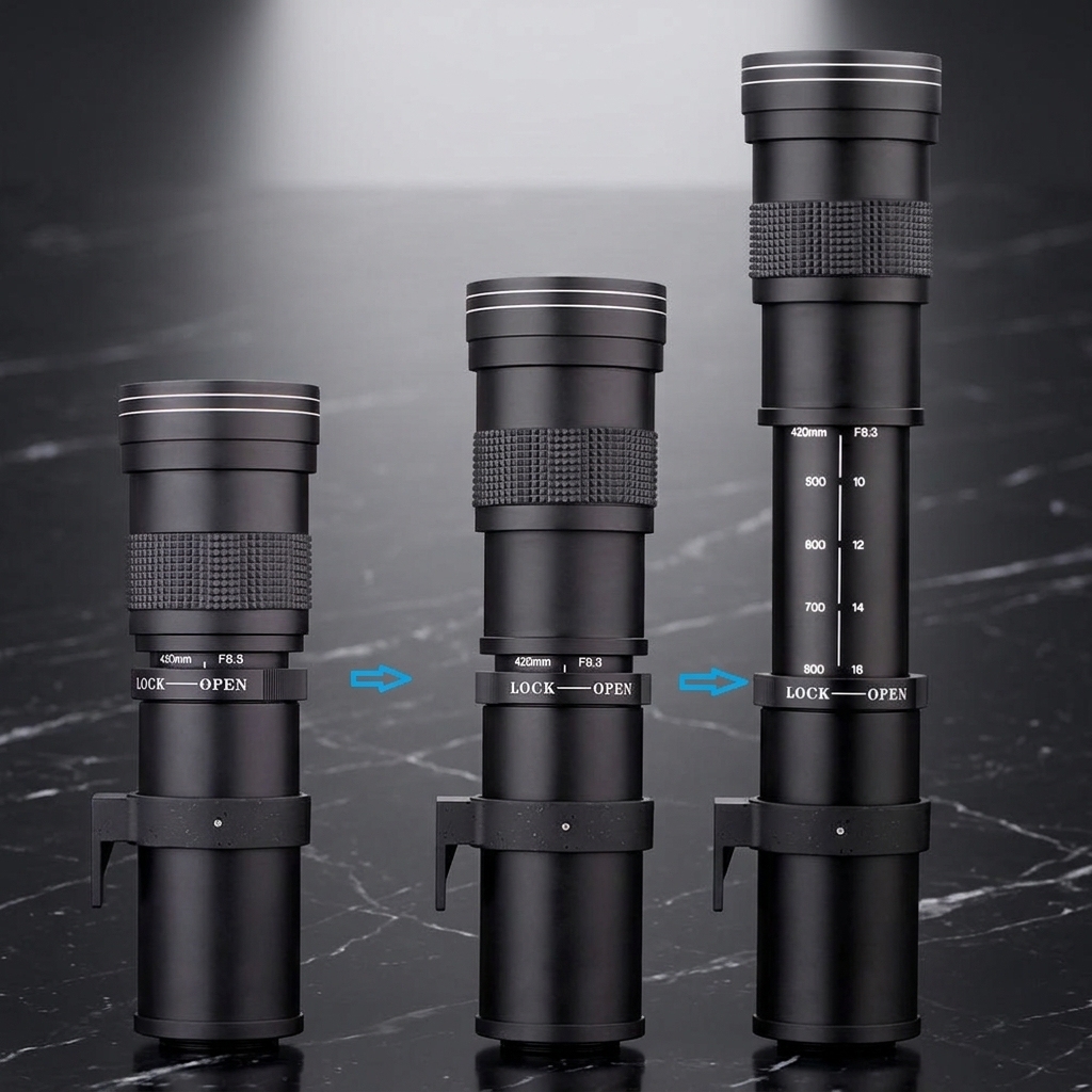 420-800mm F/8.3-16 Telephoto <strong>Zoom</strong> <strong>Lens</strong> T Mount 420-800Mm F8.3-16 Telephoto <strong>Zoom</strong> <strong>Lens</strong> for Dslr Camera