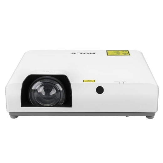 Roly RL-CS6U 6000 Lumen WUXGA Portable LED LCD Laser Projector, 4k Resolution Short-throw 3 LCD Projector Business Education