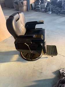 Sillones Reclinables Negros y Dorados para Salón de Belleza, Silla Reclinable Dorada para Estilistas - Product Image 6