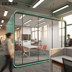Cabina Acústica Moderna de Aluminio para Espacio de Trabajo Privado, Cabina Insonorizada para Reuniones de <span class=keywords><strong>Oficina</strong></span>, para <span class=keywords><strong>Oficina</strong></span>, Espacios de Trabajo Compartidos, Hoteles y Escuelas - Product Image 6