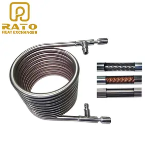 Twisted tube coaxial heat exchanger