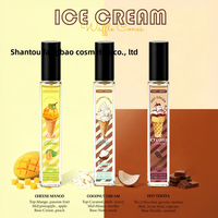 Parfum en spray à l'odeur de crème glacée d'Asie du Sud-Est, Dubaï, 10 ml/3 flacons, parfum longue durée, livré avec un coffret cadeau