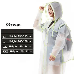 Imperméables en plastique transparents pour femmes <span class=keywords><strong>à</strong></span> la mode Imperméables de voyage Imperméables Vestes de pluie pour hommes Imperméables d'extérieur Sacs <span class=keywords><strong>à</strong></span> <span class=keywords><strong>dos</strong></span> - Product Image 3