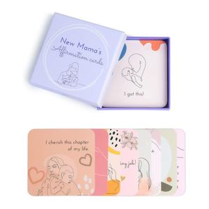 Grand cadeau de <span class=keywords><strong>grossesse</strong></span> pratique carte de <span class=keywords><strong>méditation</strong></span> de <span class=keywords><strong>grossesse</strong></span> encourager les cartes d'affirmation de maman positive nouvelle maman - Product Image 1