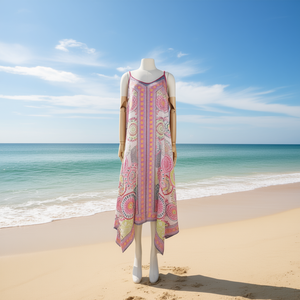 Paréo de plage sexy pour femme en mousseline d'été, cache-maillot de bain, caftan, tenue de plage W23054-02 - Product Image 3