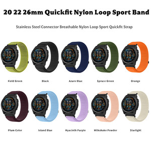 <span class=keywords><strong>Bracelet</strong></span> en nylon QuickFit 26 mm 22 mm pour montre intelligente <span class=keywords><strong>Garmin</strong></span> <span class=keywords><strong>Fenix</strong></span> 8 Pro 51 mm AMOLED - Product Image 6