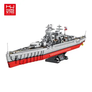 HW 637002 Lutzov Battleship Montado Blocos De Construção E Brinquedos De Plástico Criativo Modelo De Brinquedo Diy