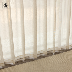 Tissu gazeux aspect <span class=keywords><strong>lin</strong></span> 6002 pour rideaux, faible MOQ <span class=keywords><strong>au</strong></span> mètre, léger avec texture naturelle - Product Image 3