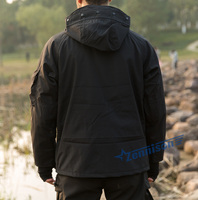 Veste polaire uniforme imperméable parka US ECWCS G8 noire
