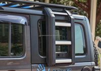 Accessoires tout-terrain pour voiture LUMA 4x4, porte-bagages de toit en aluminium pour voiture avec échelle pour Jeep Wrangler JL 2018+ Jk 2007-2017
