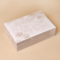 Boîte de rangement carrée unique en velours rouge pour parfum, huile essentielle, cadeau de Ramadan, emballage personnalisé pour parfum avec insert