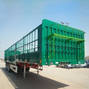 Semirremolque de Acero de Tres Ejes para Ganado y Carga, con Capacidad de 80 Toneladas para Transporte de Animales y Mercancías a Granel - Product Image 3