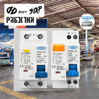 Disjoncteur différentiel domestique TPNL DZ30-LE 230V 1P+N en boîtier moulé en plastique, montage sur rail DIN, 50/60Hz, pouvoir de coupure 4kA