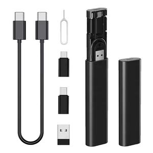 Ensemble de câbles de chargeur USB tendance <span class=keywords><strong>Portable</strong></span> adaptateurs de convertisseur support de broche de <span class=keywords><strong>carte</strong></span> SIM accessoires de téléphone <span class=keywords><strong>portable</strong></span> avec boîte-cadeau - Product Image 1