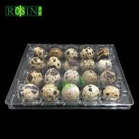 Vente en gros bon marché 4/6/8/12/15/24/30 blister en plastique plateau d'oeufs de caille en plastique emballage en vente