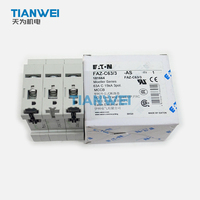 Disjoncteur magnéto-thermique EATON FAZ-C63/3-AS 3P Courbe C 63A 277/480VAC 60VDC 15kAIC sur rail DIN