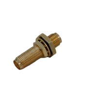 Conector Coaxial RF Personalizado, Impermeable, SMA Hembra a SMA Hembra, Tipo Bulkhead Jack