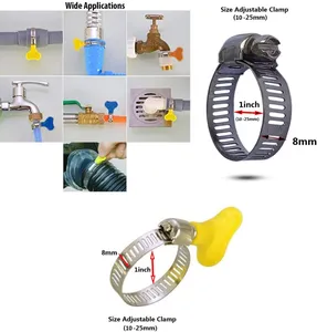 Worm kẹp thép không gỉ Đức Loại Hose kẹp với xử lý - Product Image 6