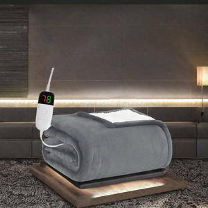 Couverture électrique lavable personnalisée en flanelle, coussin chauffant avec contrôle numérique de la température, certifiée CE pour une utilisation à domicile, à l'hôtel et en hiver - Product Image 3