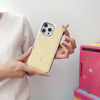 Étui de téléphone portable en cuir magnétique électroplaqué TPU+PC adapté à l'iPhone 17 16 promax, coque de protection anti-chute