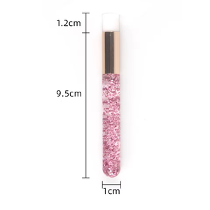 <span class=keywords><strong>Precio</strong></span> de fábrica Cepillo de champú para pestañas planas Herramientas de maquillaje para el cabello de la nariz Limpieza diaria Cepillo de limpieza para extensiones de pestañas - Product Image 6