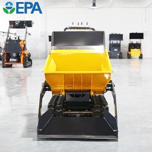 Hot Sale D1200 Smart Truck Dump Loader 1200kg Mud Buggy Wheel <b>Dumper</b> With Crawler Loader for Sale - Product Image 4