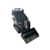Loader Mini Skid Steer Crawler Kecil Bermesin B&S Merek AGT Harga Pabrik dengan Bucket Multiguna dan Track Efisiensi Tinggi