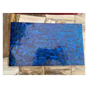 Dyed Dark Blue Color Abalone Shell Sheet Sheet Mother of Pearl Shell Sheet Shell Veneer