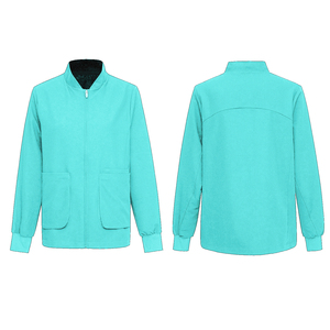 <span class=keywords><strong>Camice</strong></span> Medico di Alta Qualità con Zip, Tinta Unita, Caldo per l'Inverno, per Medici e Infermieri, Spesso per Ospedali - Product Image 1