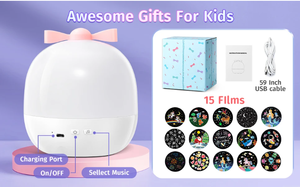 15 pz film luce notturna del bambino proiettore per la camera dei bambini, stella di rotazione proiettore <span class=keywords><strong>unicorno</strong></span> luce notturna proiettore - Product Image 6