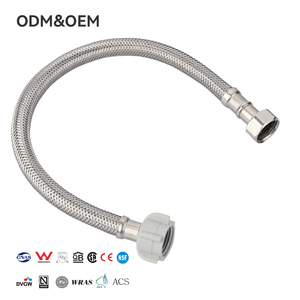 Fanski thép không gỉ bện EPDM bên trong ống linh hoạt phòng tắm <span class=keywords><strong>Hose</strong></span> đường kính 1/2 10 Bar áp lực 90 Max Temp 200F hiện đại 5 - Product Image 1