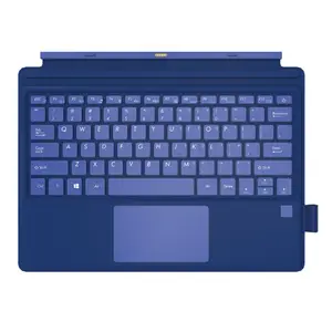 لوحة مفاتيح سطح لاسلكية متصلة بدبوس بوصة للوحة مفاتيح سطح أندرويد اللوحية مع حقيبة ، Pogo 5 دبابيس ولوحة اللمس