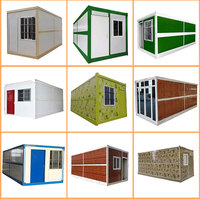 DXH Maison préfabriquée en conteneur à plat de 10 pieds personnalisée pour les sans-abri, abri d'urgence, réfugiés, mini-maison en Afrique, Palestine, Gaza