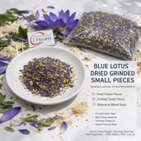 JULYHEALTH Relaxant pour pré-rouleaux légaux, Lotus Bleu séché, en petites morceaux broyés, Nymphaea Caerulea